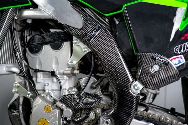 CMT Compositi Carbon Frame Guards | Kawasaki KXF 250 / Multi-Model | 000759
