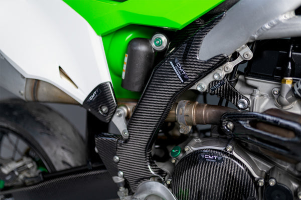 CMT Compositi Carbon Frame Guards | Kawasaki KXF 250 / Multi-Model | 000759