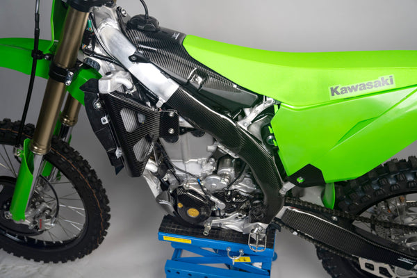 CMT Compositi Carbon Frame Guards | Kawasaki KXF 450 / Multi-Model | 000785