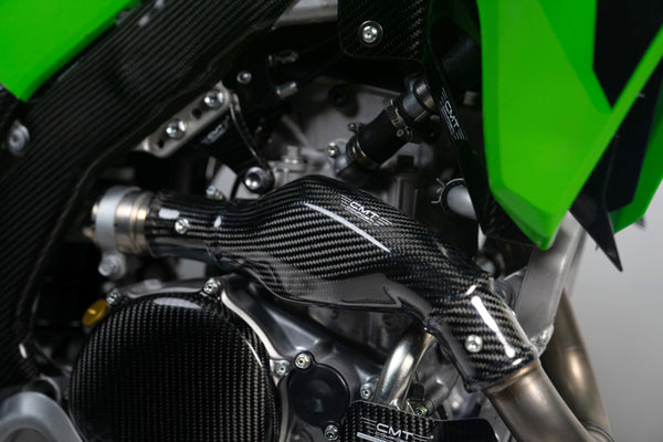 CMT Compositi Carbon Exhaust Heat Guard | Kawasaki KXF 450 | 000787