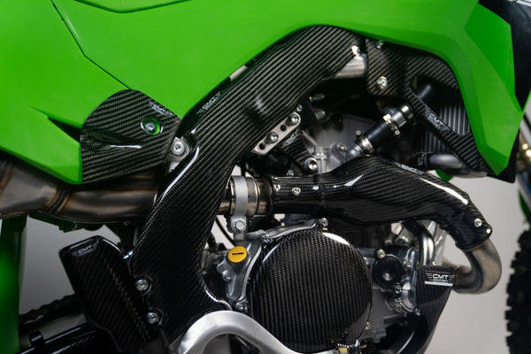 CMT Compositi Carbon Rear Side Panel Guards | Kawasaki KXF 450 / Multi-Model | 000792