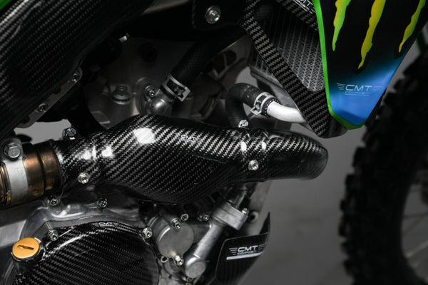 CMT Compositi Carbon Exhaust Heat Guard | Kawasaki KXF 250 / Kawasaki KX 250 X | 000796