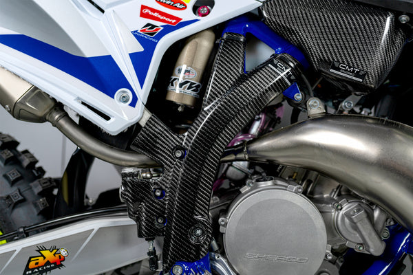 CMT Compositi Carbon Frame Guards | Sherco 125 SE 2T RACING / Multi-Model | 000809