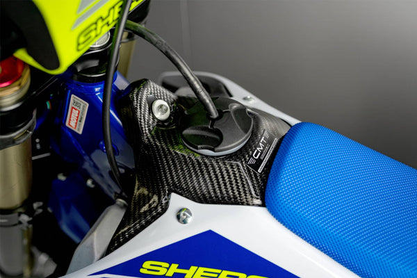 CMT Compositi Carbon Upper Fuel Tank Cover | Sherco 125 SE 2T RACING / Multi-Model | 000812