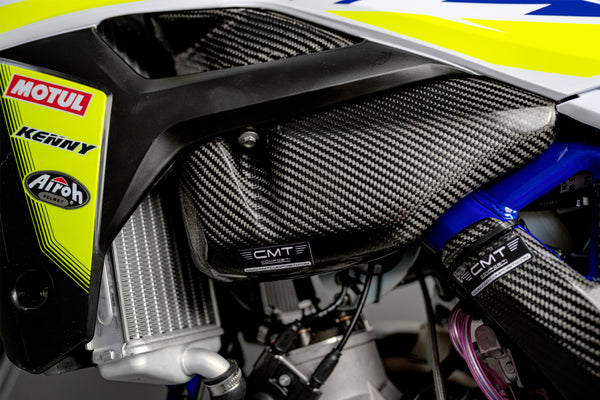 CMT Compositi Carbon Lower Fuel Tank Cover | Sherco 125 SE 2T RACING / Multi-Model | 000813