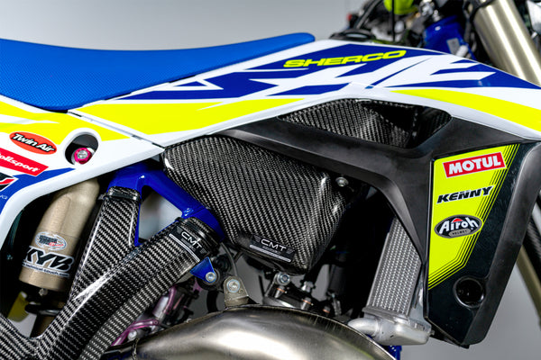CMT Compositi Carbon Lower Fuel Tank Cover | Sherco 125 SE 2T RACING / Multi-Model | 000813