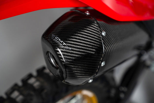 CMT Compositi Carbon Exhaust End Cap Guard | Honda CRF 450 R / Multi-Model | 001005