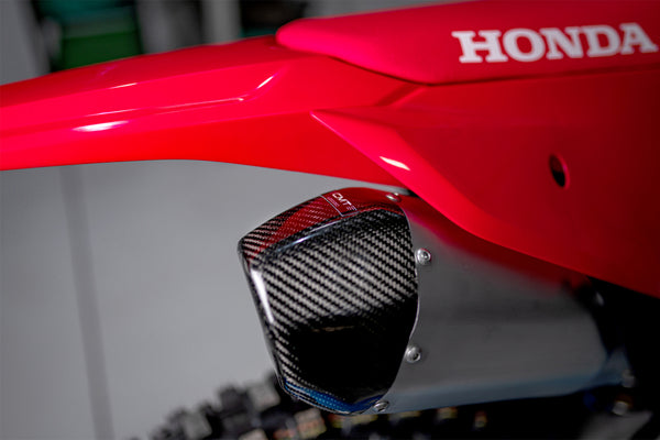CMT Compositi Carbon Exhaust End Cap Guard | Honda CRF 450 R / Multi-Model | 001005