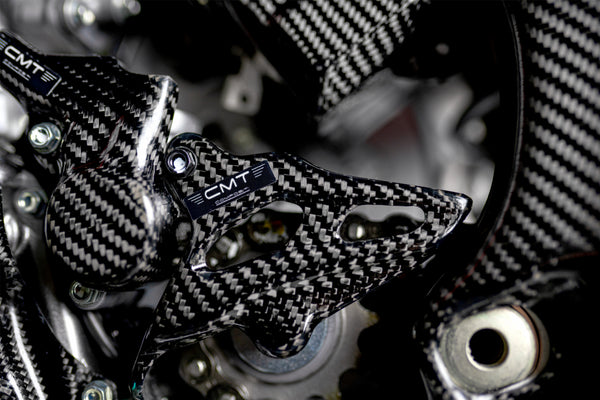 CMT Compositi Carbon Front Sprocket Guard | Honda CRF 450 R / Multi-Model | 001012
