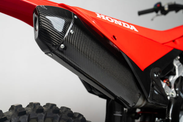 CMT Compositi Carbon Exhaust Heat Guard | Honda CRF 250 R / Multi-Model | 001055