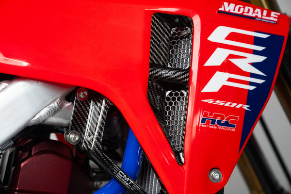CMT Compositi Carbon Radiator Brace Kit | Honda CRF 250 R / Multi-Model | 001056