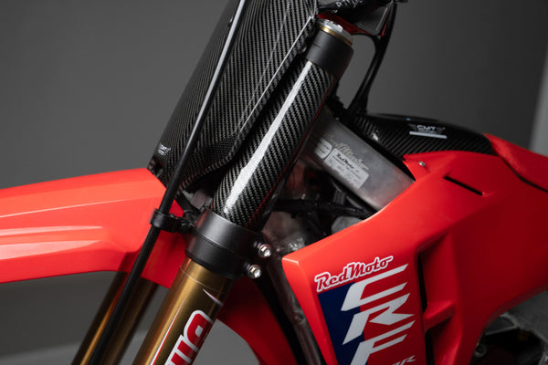 CMT Compositi Carbon Upper Fork Guards | Yamaha / Honda | 001074