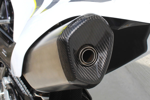 CMT Compositi Carbon Exhaust End Cap Guard | Husqvarna 701 SUPERMOTO / Multi-Model | 003015