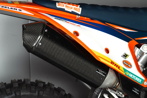 CMT Compositi Carbon Exhaust Heat Guard | KTM / Husqvarna / Gas Gas | 003032
