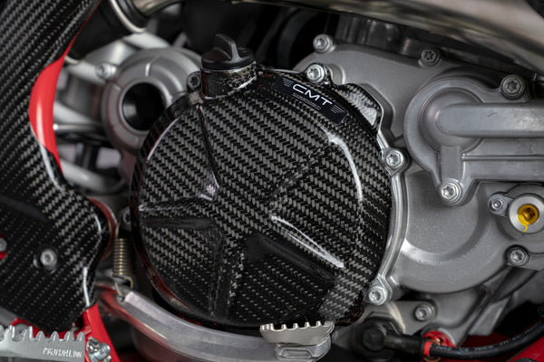 CMT Compositi Carbon Clutch Cover Guard | Gas Gas MC 250 F | 003033