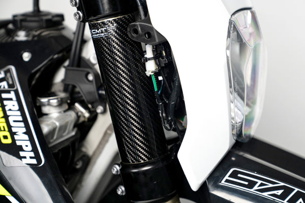 CMT Compositi Carbon Upper Fork Guards | Ducati / Yamaha / Triumph / Gas Gas / Husqvarna / KTM / TM Racing | 003067