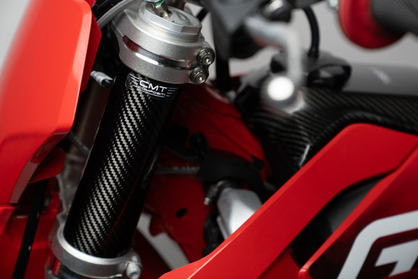CMT Compositi Carbon Upper Fork Guards | Ducati / Yamaha / Triumph / Gas Gas / Husqvarna / KTM / TM Racing | 003067