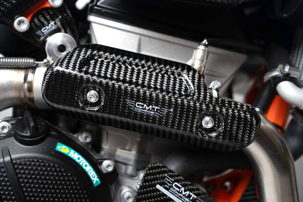 CMT Compositi Carbon Exhaust Heat Guard | KTM / Husqvarna / Gas Gas | 003089