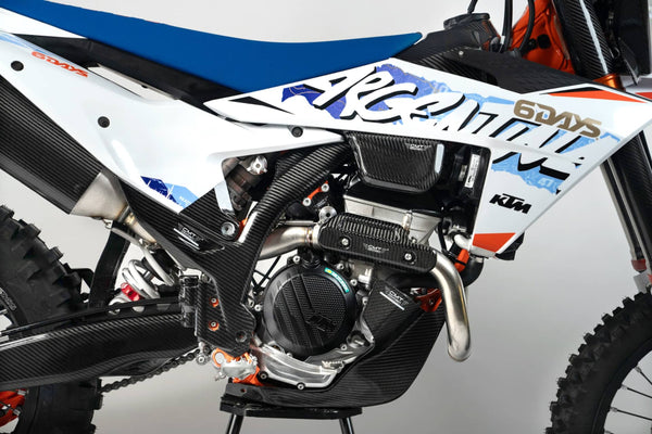 CMT Compositi Carbon Exhaust Heat Guard | KTM / Husqvarna / Gas Gas | 003089