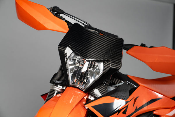 CMT Compositi Carbon Headlight Mask | KTM EXC 150 / Multi-Model | 003091