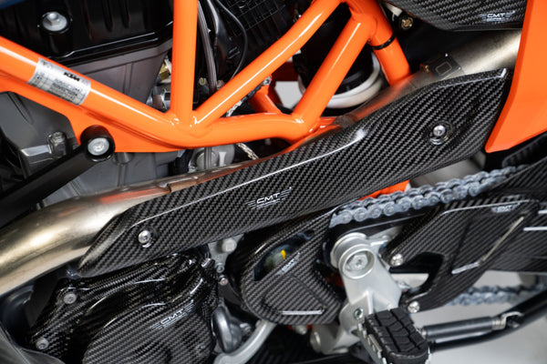 CMT Compositi Carbon Exhaust Heat Guard | KTM 690 SMC R / KTM 690 ENDURO R | 003126
