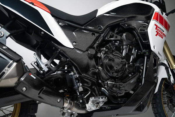 CMT Compositi Carbon Frame Guards | Yamaha TENERE 700 WORLD RALLY / Multi-Model | 004013