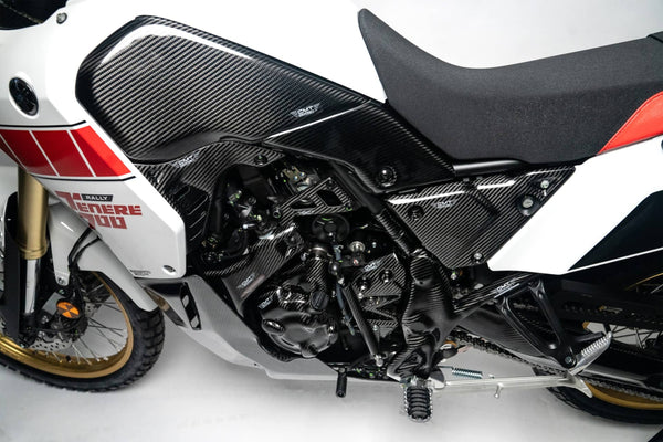 CMT Compositi Carbon Lower Fuel Tank Cover | Yamaha TENERE 700 RALLY EDITION / Multi-Model | 004021
