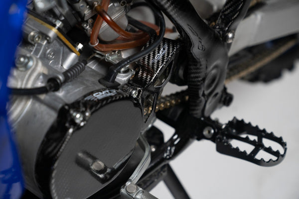 CMT Compositi Carbon Ignition Cover and Front Sprocket Guard Kit | Yamaha YZ 65 / Yamaha YZ 85 | 004033