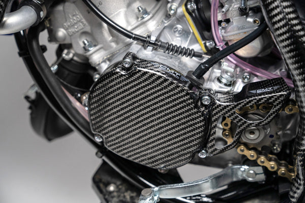 CMT Compositi Carbon Ignition Cover and Front Sprocket Guard Kit | Yamaha YZ 65 / Yamaha YZ 85 | 004033