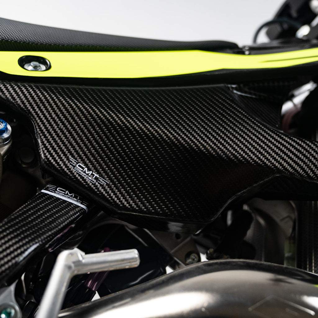 CMT Compositi Carbon Lower Fuel Tank Cover | Fantic XX 125 / Fantic XX 250 | 004039