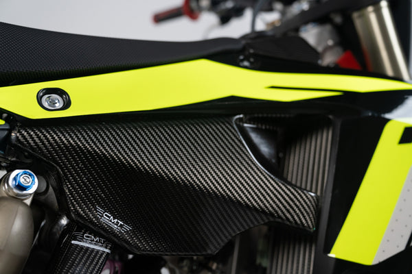 CMT Compositi Carbon Lower Fuel Tank Cover | Fantic XX 125 / Fantic XX 250 | 004039