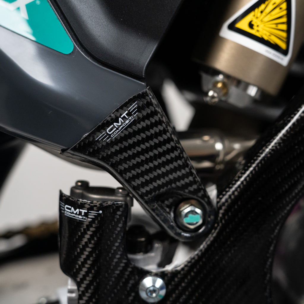 CMT Compositi Carbon Rear Side Panel Guards | Fantic XX 125 / Multi-Model | 004040