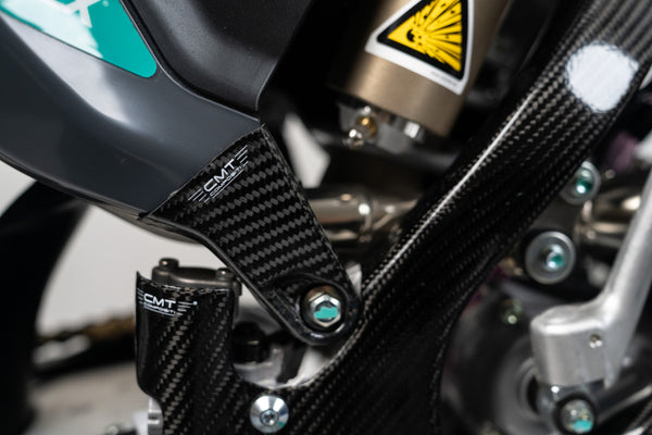 CMT Compositi Carbon Rear Side Panel Guards | Fantic XX 125 / Multi-Model | 004040