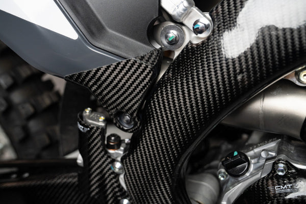 CMT Compositi Carbon Rear Side Panel Guards | Fantic XXF 450 / Fantic XXF 250 | 004042