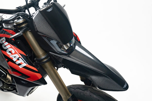 CMT Compositi Carbon Headlight Mask | Ducati Hypermotard 698 Mono / Ducati Hypermotard 698 Mono RVE | DH0006