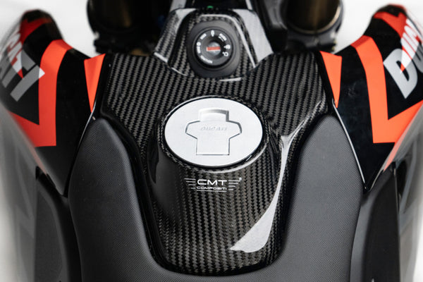 CMT Compositi Carbon Fuel Tank Cover | Ducati Hypermotard 698 Mono / Ducati Hypermotard 698 Mono RVE | DH0007