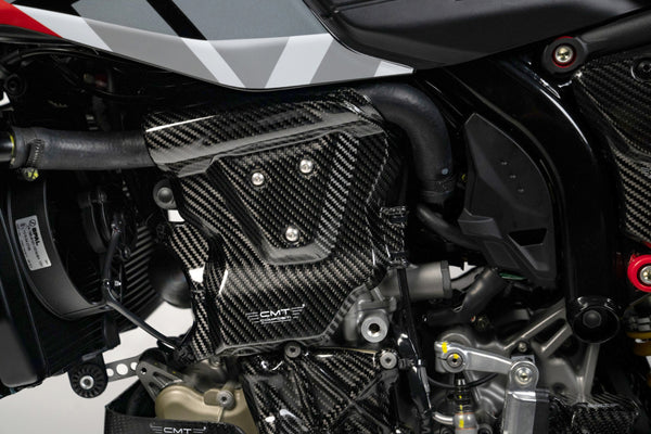 CMT Compositi Carbon Left Engine Guard | Ducati Hypermotard 698 Mono / Ducati Hypermotard 698 Mono RVE | DH0009