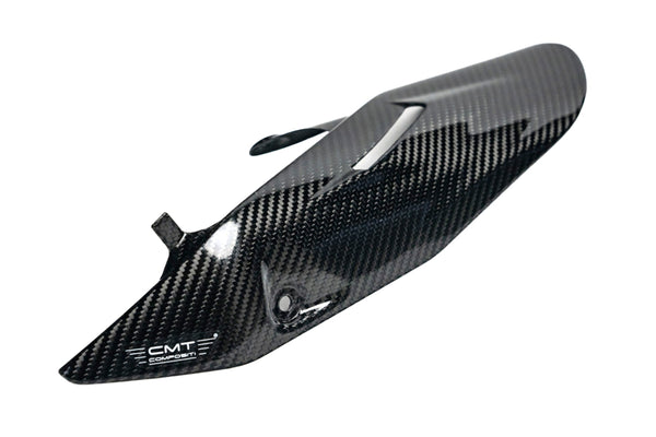 CMT Compositi Carbon Exhaust Heat Guard | Ducati Hypermotard 698 Mono / Ducati Hypermotard 698 Mono RVE | DH0011