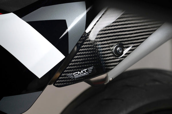 CMT Compositi Carbon Exhaust Heat Guard | Ducati Hypermotard 698 Mono / Ducati Hypermotard 698 Mono RVE | DH0011