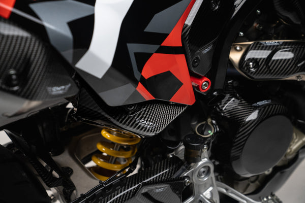 CMT Compositi Carbon Exhaust Heat Guard | Ducati Hypermotard 698 Mono / Ducati Hypermotard 698 Mono RVE | DH0014