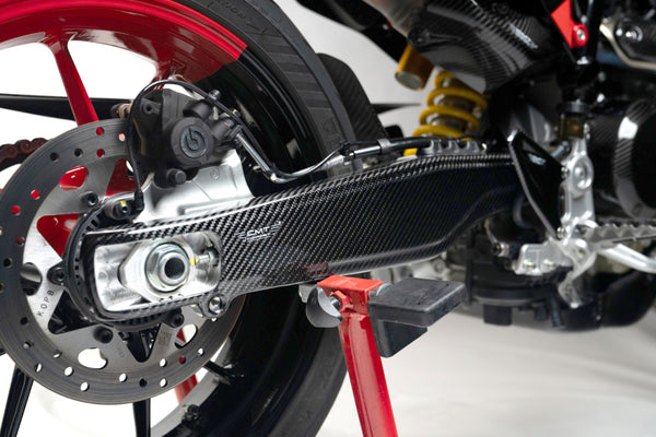 CMT Compositi Carbon Swingarm Guards | Ducati Hypermotard 698 Mono / Ducati Hypermotard 698 Mono RVE | DH0019