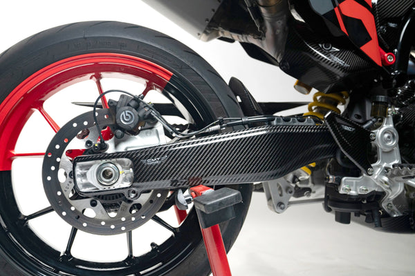 CMT Compositi Carbon Swingarm Guards | Ducati Hypermotard 698 Mono / Ducati Hypermotard 698 Mono RVE | DH0019