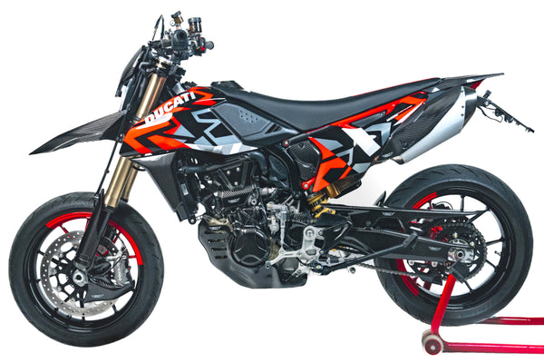 CMT Compositi Carbon Swingarm Guards | Ducati Hypermotard 698 Mono / Ducati Hypermotard 698 Mono RVE | DH0019