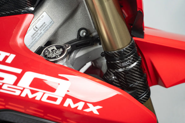 CMT Compositi Carbon Triple Clamp Guards | Ducati DESMO 450 MX / Multi-Model | DMX0006