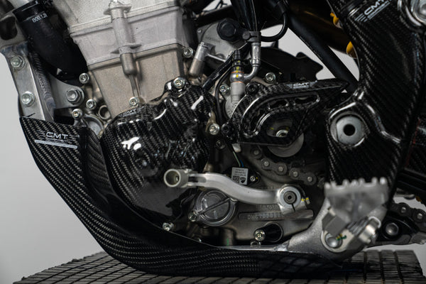 CMT Compositi Carbon Front Sprocket Guard | Ducati DESMO 450 MX / Multi-Model | DMX0011