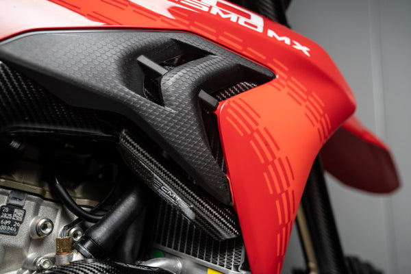 CMT Compositi Carbon Radiator Brace Kit | Ducati DESMO 450 MX / Multi-Model | DMX0021