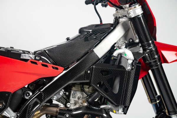 CMT Compositi Carbon Radiator Brace Kit | Ducati DESMO 450 MX / Multi-Model | DMX0021