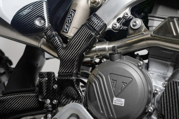 CMT Compositi Carbon Frame Guards | Triumph TF 250 X / Triumph TF 450 - RC EDITION | TF0001