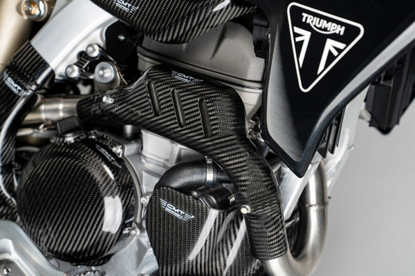 CMT Compositi Carbon Exhaust Heat Guard | Triumph TF 250 X / Triumph TF 250 - E | TF0022