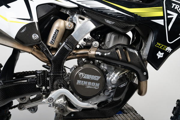 CMT Compositi Carbon Exhaust Heat Guard | Triumph TF 450 - RC EDITION / Triumph TF 450 - E | TF0025